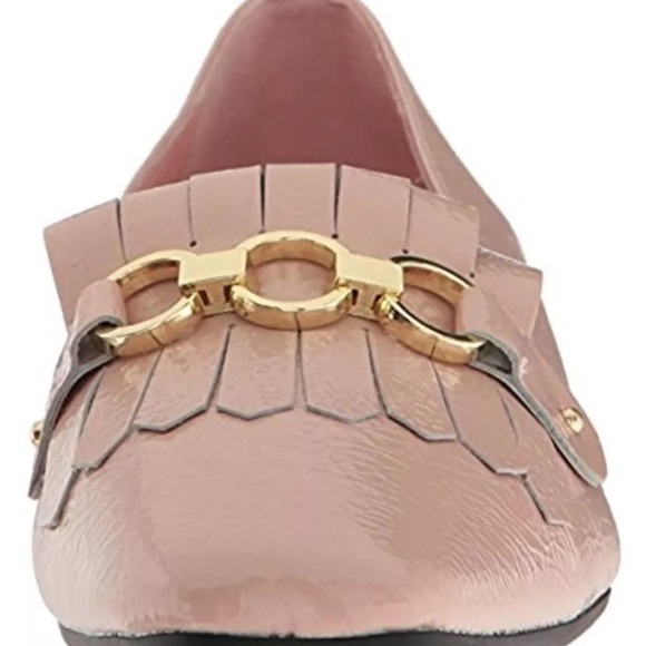 Kate Spade Karen Tuxedo Leather  Loafer Blush 7.5 - Picture 5 of 8